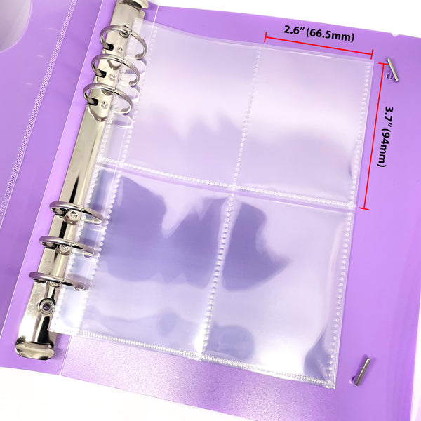 Refill Pages for A5 Binder - 4 Pockets - Pack of 10