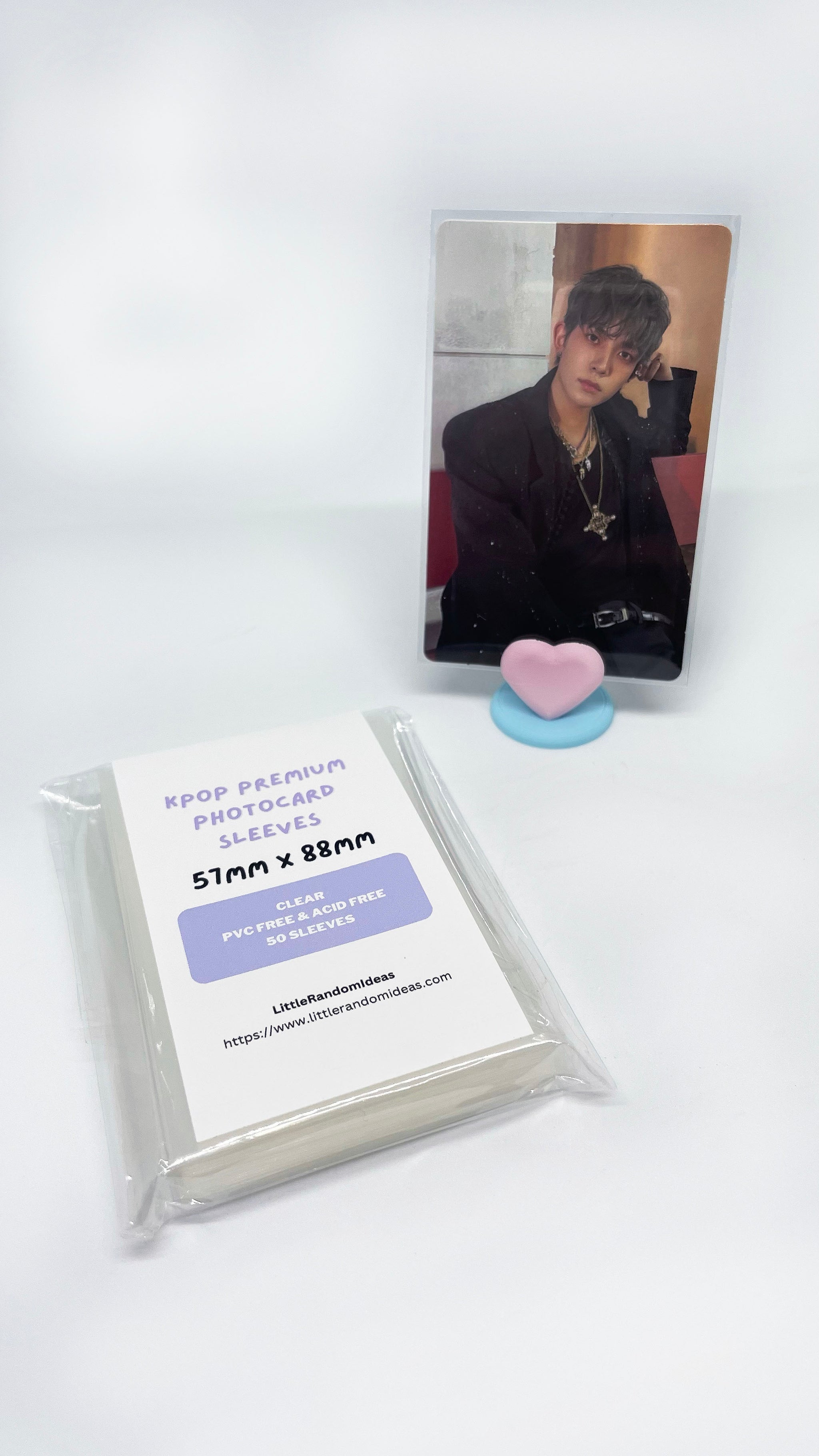 Kpop Premium Photocard Sleeves - 57mm x 88mm (Purple Label