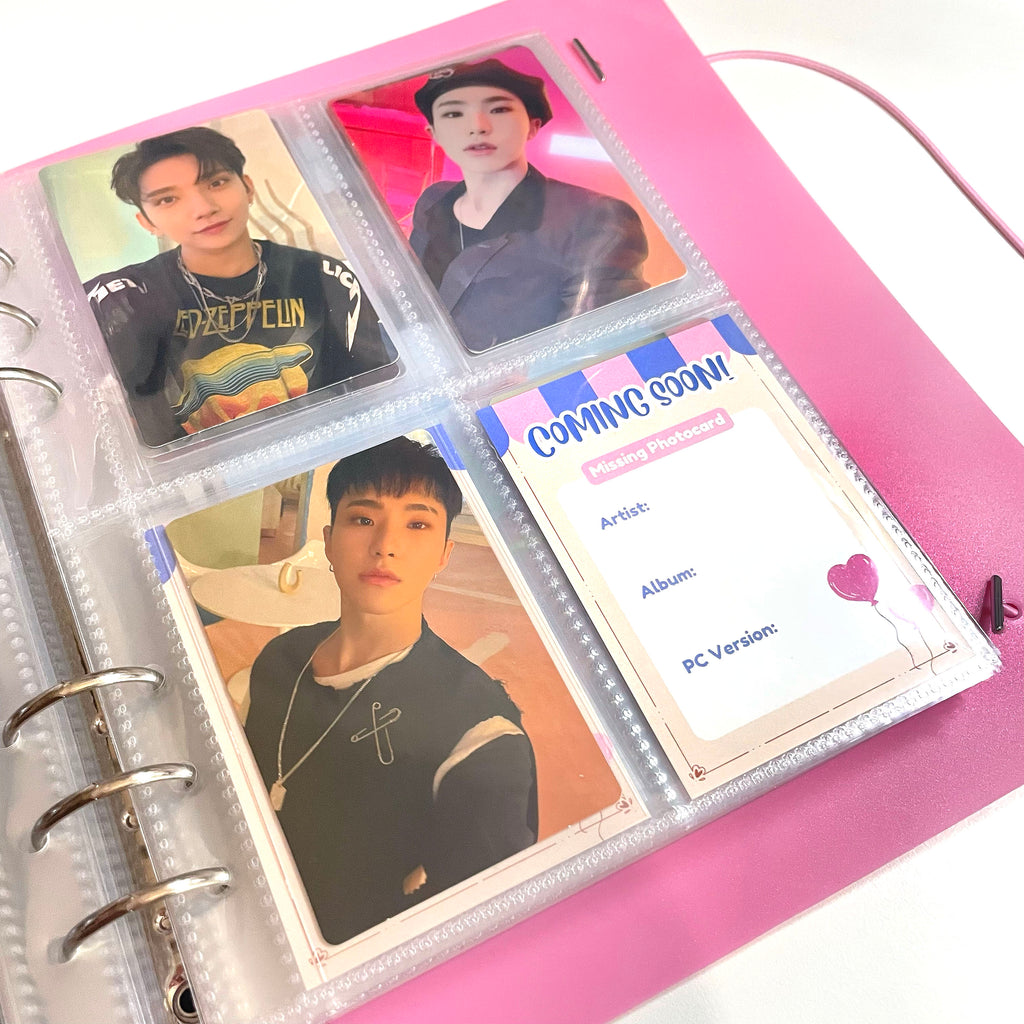 kpop photo card binder Kpop Photocard Binder Fillers - Pack of 10
