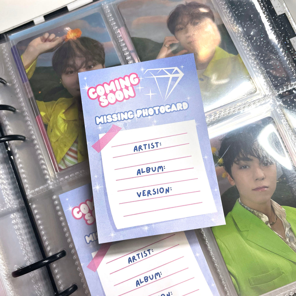 kpop photo card binder Kpop Photocard Binder Fillers - Pack of 10