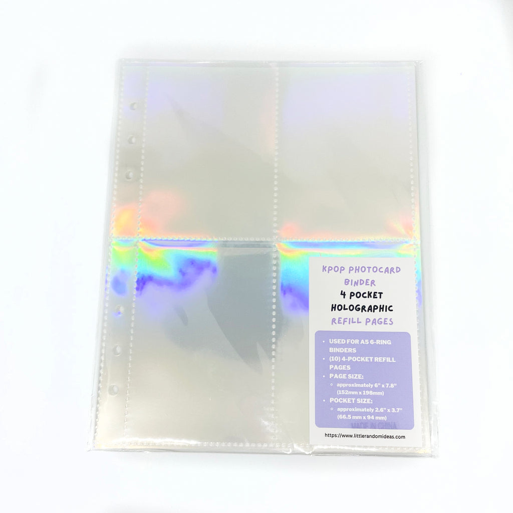 Iconic Holographic A5 Sticker Storage Binder with Pockets