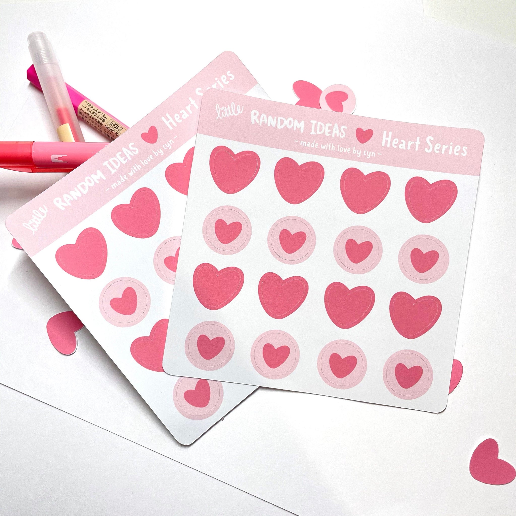 Little Random Hearts Sticker Sheet