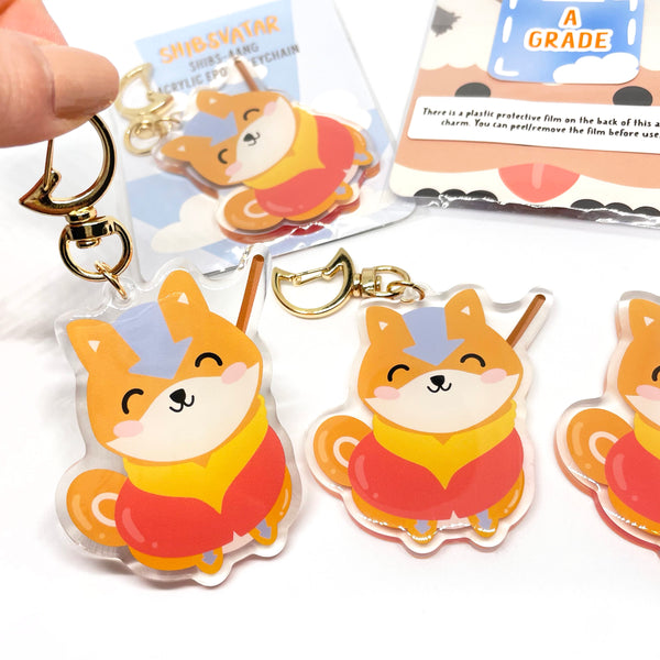 Shibsvatar ShibsAANG Epoxy Acrylic Keychain with Moon Clasp