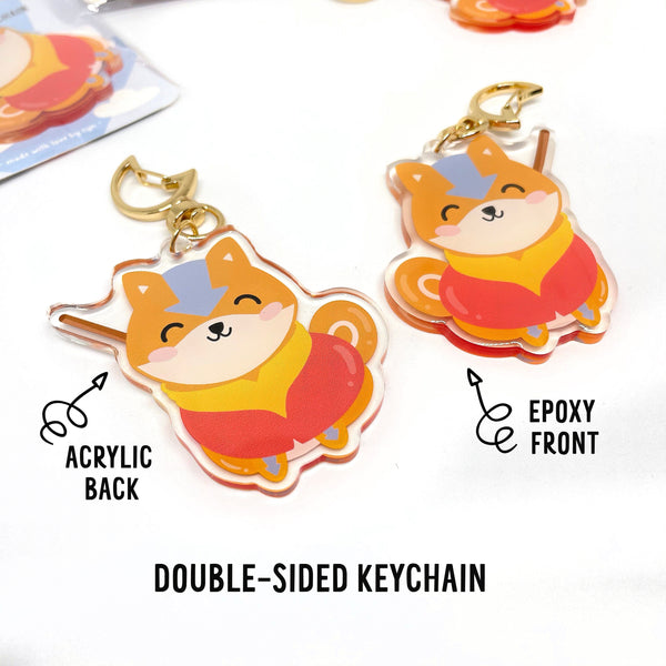 Shibsvatar ShibsAANG Epoxy Acrylic Keychain with Moon Clasp