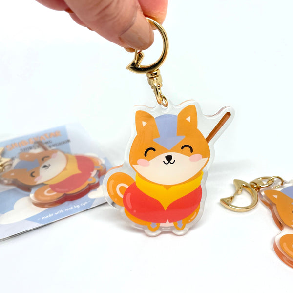 Shibsvatar ShibsAANG Epoxy Acrylic Keychain with Moon Clasp