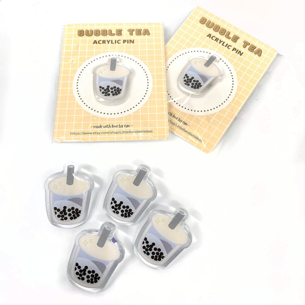 Bubble Tea Acrylic Pin