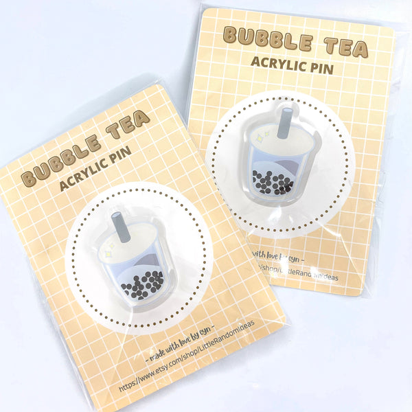 Bubble Tea Acrylic Pin