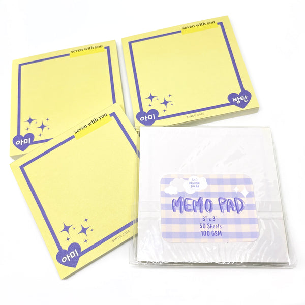BTS Inspired Seven with You Memo Pad